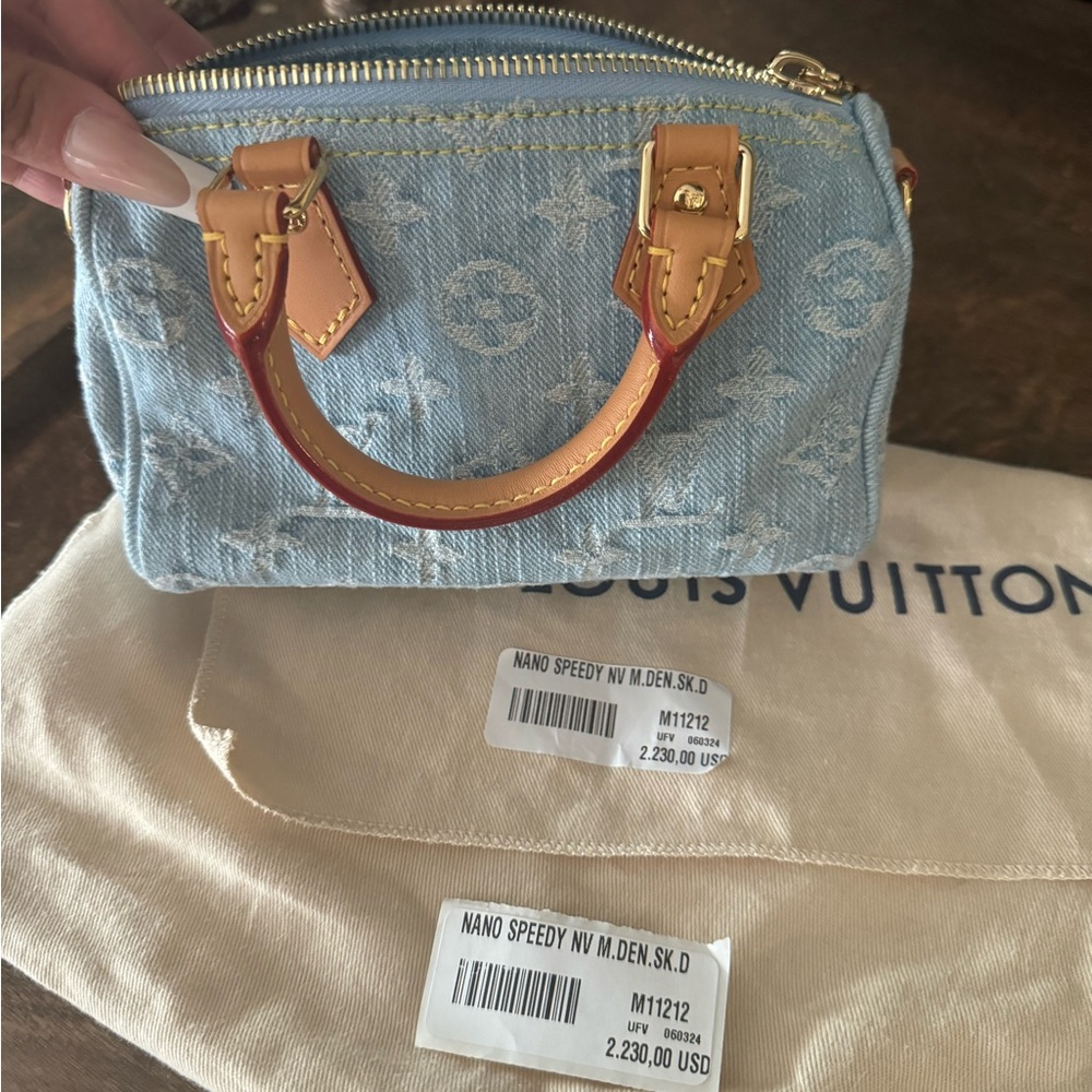 Nano speedy denim Louis vuttion